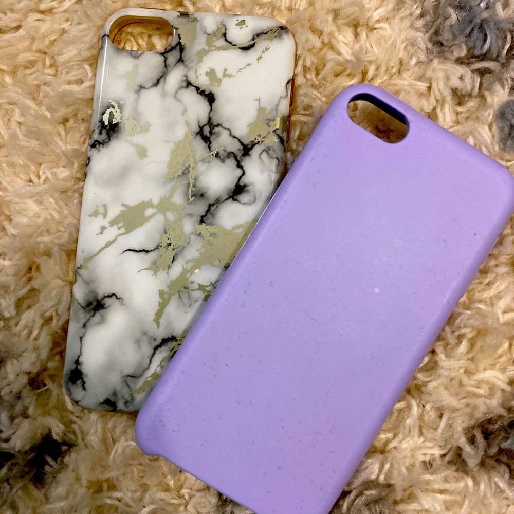 Purple and Gold/Black Marble IPod Touch Cases.